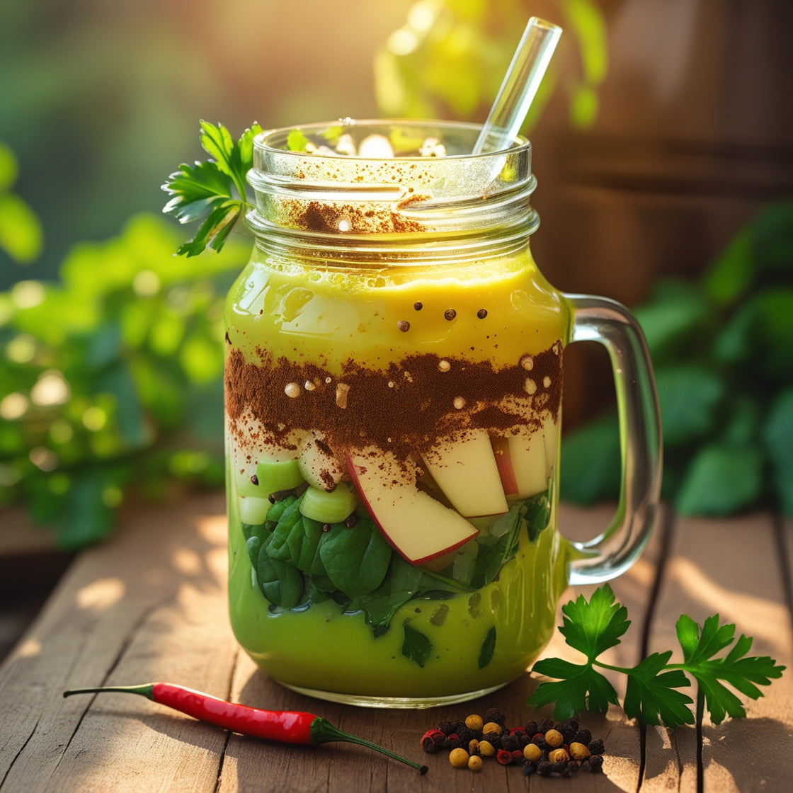 Rezept für Guten Morgen Smoothie - süß-würzig-pikant