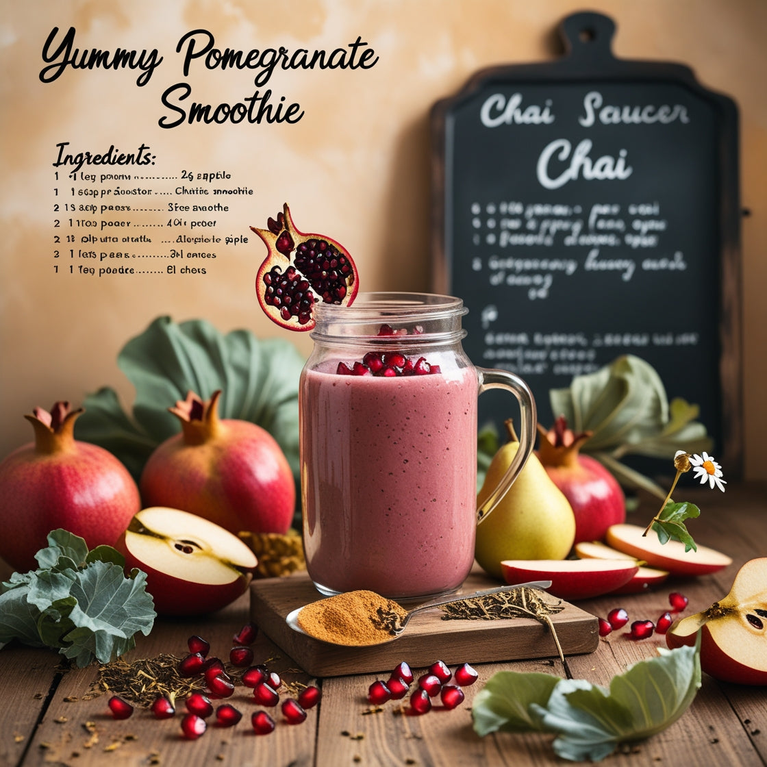 Rezept für Yummy Pomegranat Smoothie - mild und süß