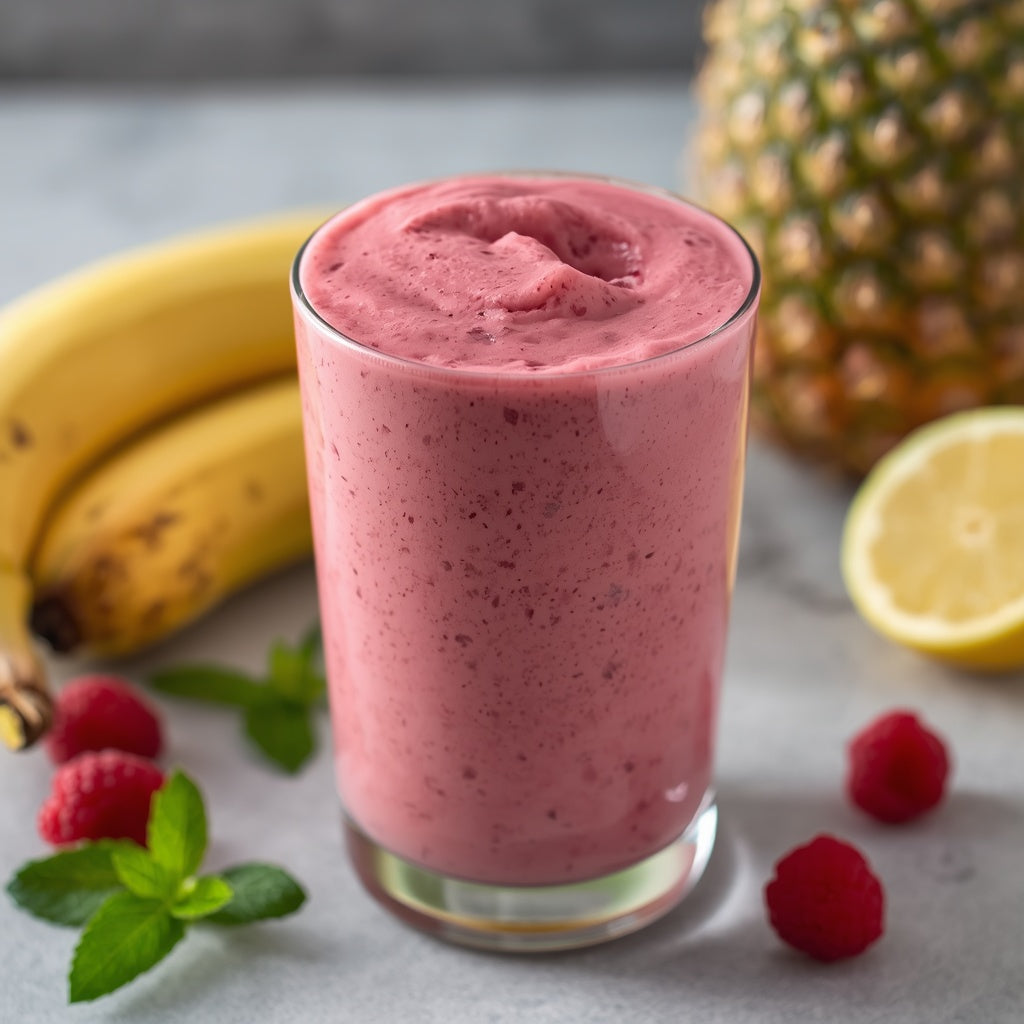 Rasberry Spring Smoothie recipe - raw vegan