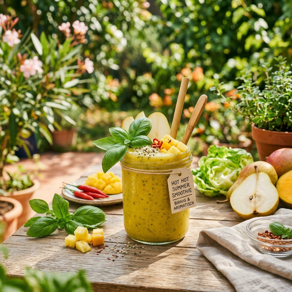 Recipe Hot Hot Summer Smoothie - pear-aromatic in taste - raw vegan